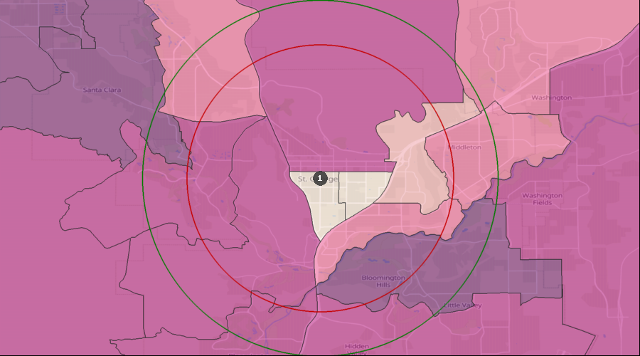 St. George, Utah - Lifestyle Behaviors – Household Entertainment/Recreation Average Expenditure